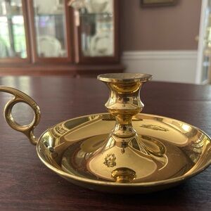 Brass Candlestick Holder (vintage)